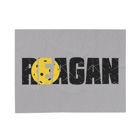 Pickleball Plush Blanket w/Custom Name