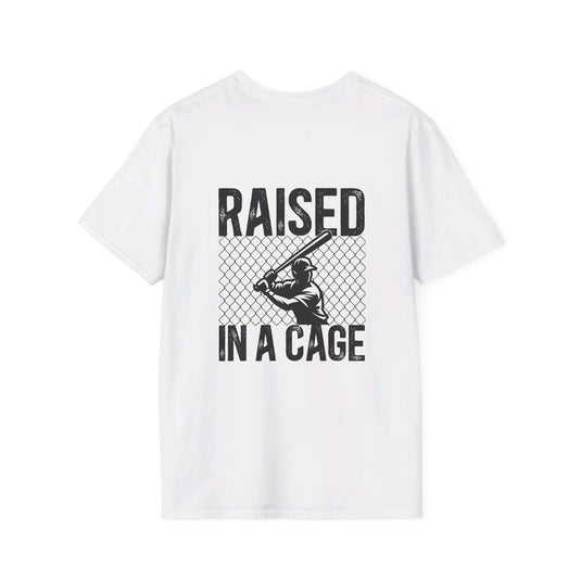 Raised in a Cage Baseball Unisex Adult Basic T-Shirt