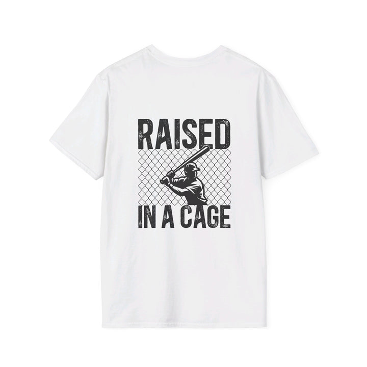 Raised in a Cage Baseball Unisex Adult T-Shirt