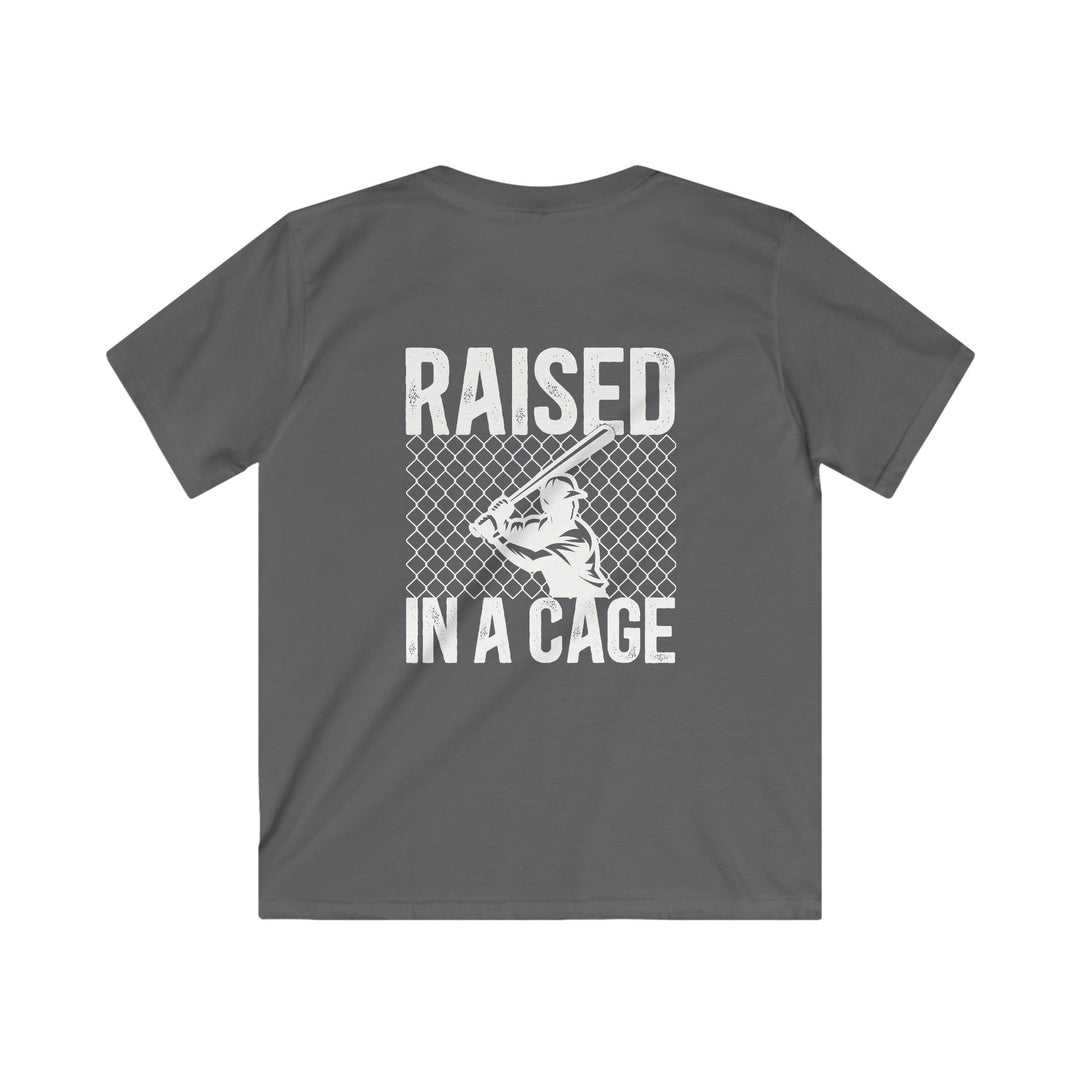 Raised in a Cage Baseball Unisex Youth T-Shirt