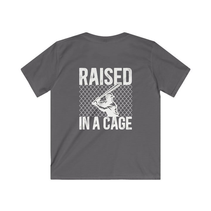 Raised in a Cage Baseball Unisex Youth T-Shirt