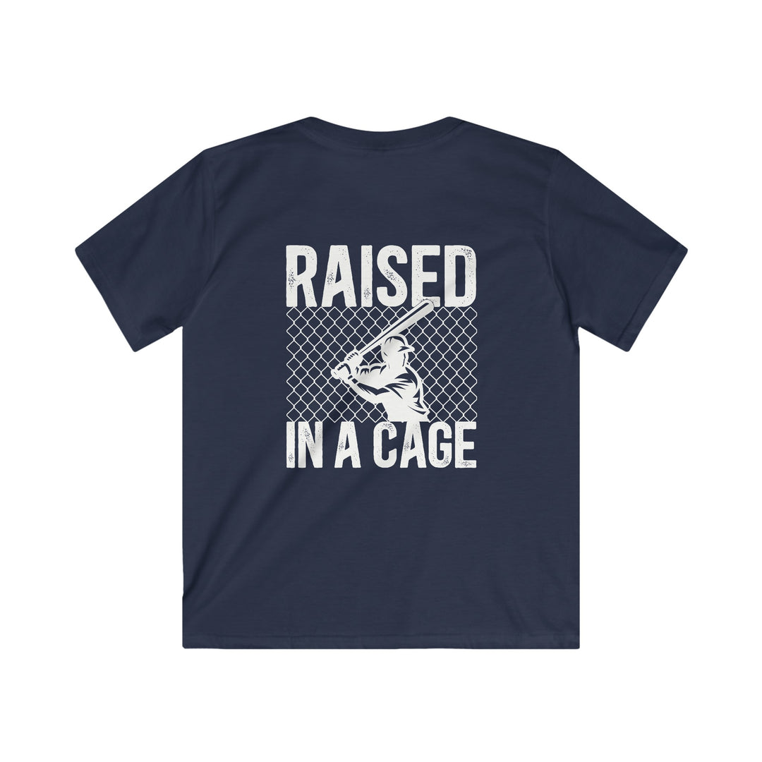 Raised in a Cage Baseball Unisex Youth T-Shirt