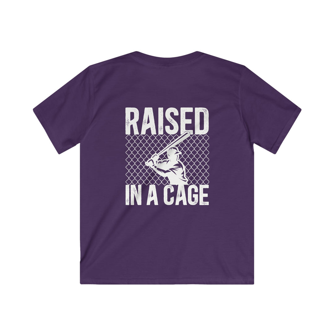 Raised in a Cage Baseball Unisex Youth T-Shirt