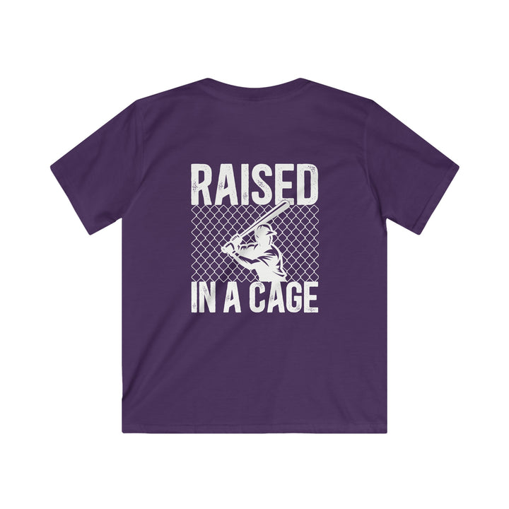 Raised in a Cage Baseball Unisex Youth T-Shirt