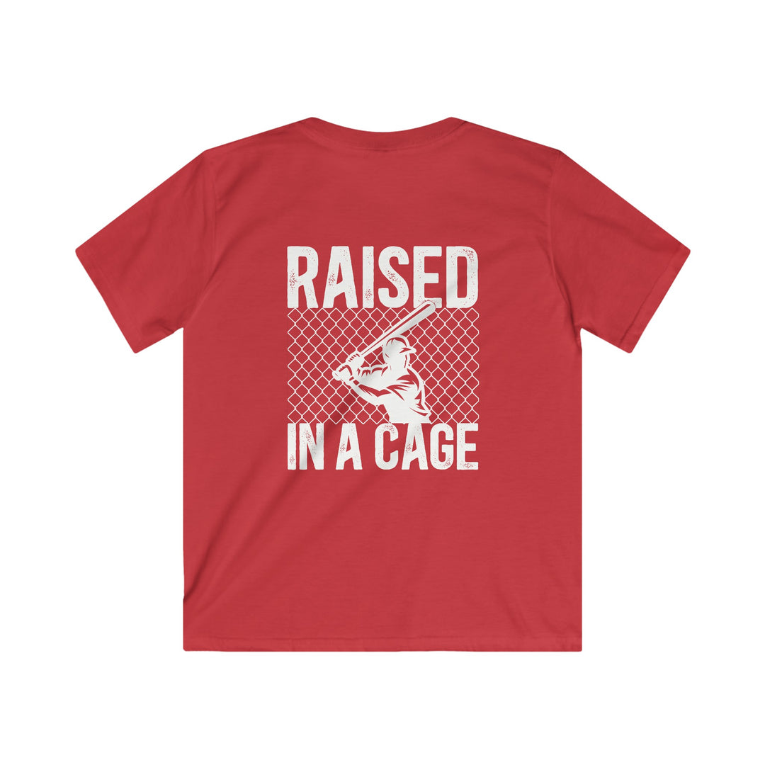 Raised in a Cage Baseball Unisex Youth T-Shirt