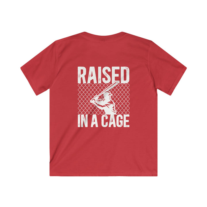 Raised in a Cage Baseball Unisex Youth T-Shirt