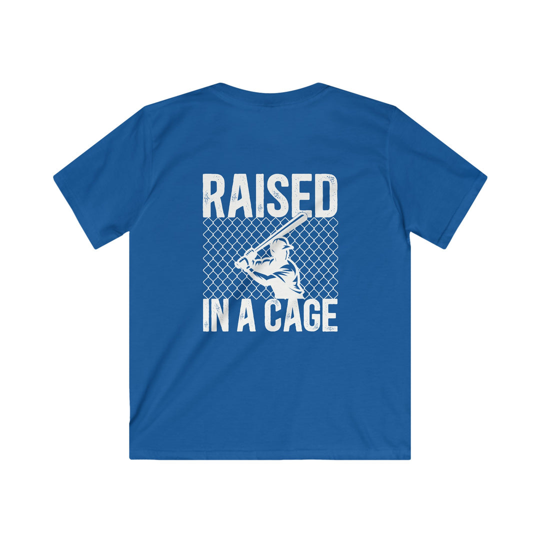 Raised in a Cage Baseball Unisex Youth T-Shirt