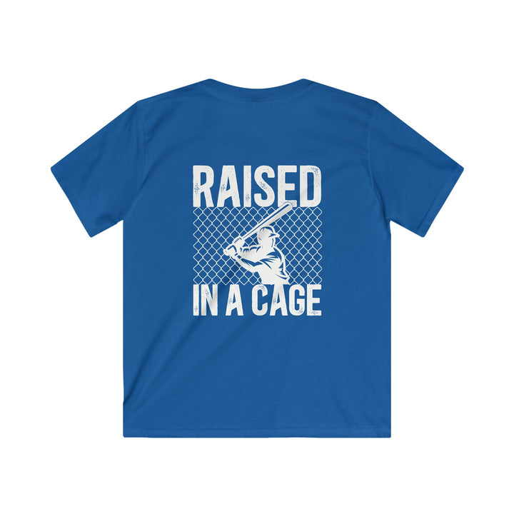 Raised in a Cage Baseball Unisex Youth T-Shirt