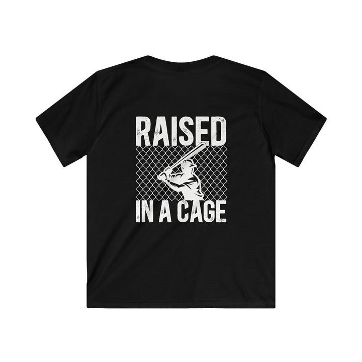 Raised in a Cage Baseball Unisex Youth T-Shirt