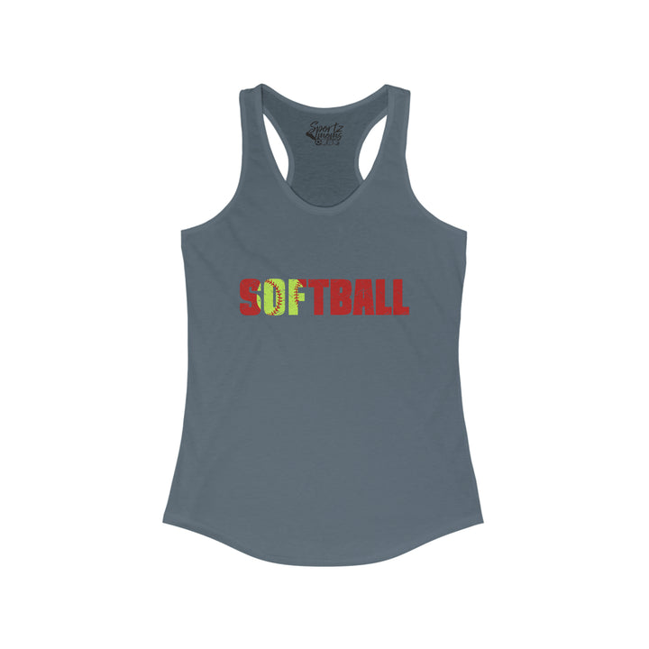 Softball Adult Women's Racerback Tank