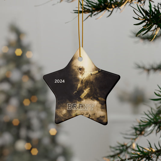 Custom Picture Ceramic Ornament - Smoke Effect