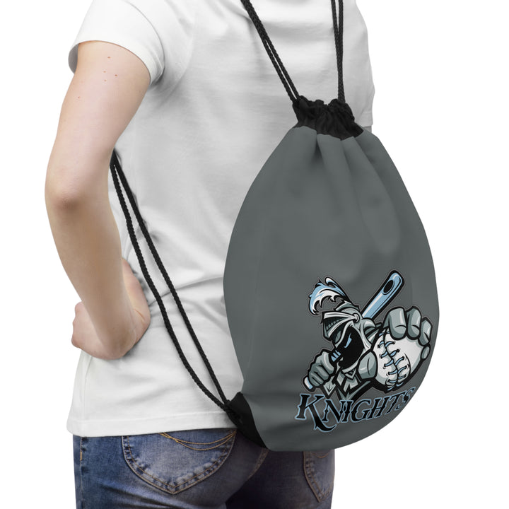 Knights Dark Grey Drawstring Bag