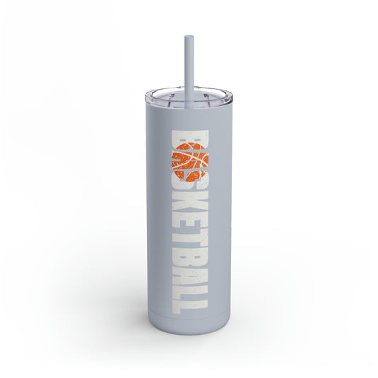 Basketball 20oz Skinny Matte Tumbler