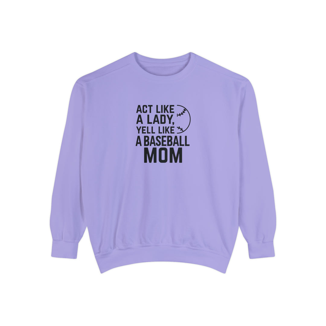 Act Like a Lady Baseball Adult Unisex Premium Crewneck Sweatshirt