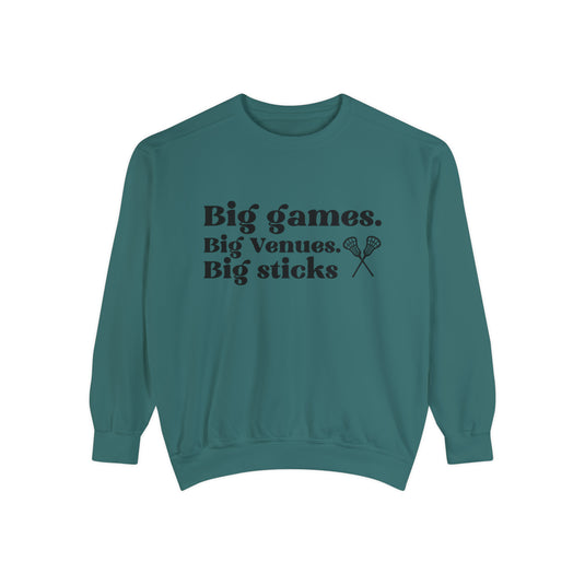 Big Games Lacrosse Adult Unisex Premium Crewneck Sweatshirt