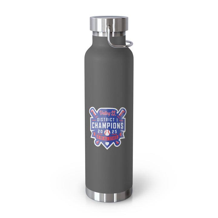 Valley Little League Copper Vacuum Insulated Bottle 22oz - District Champions