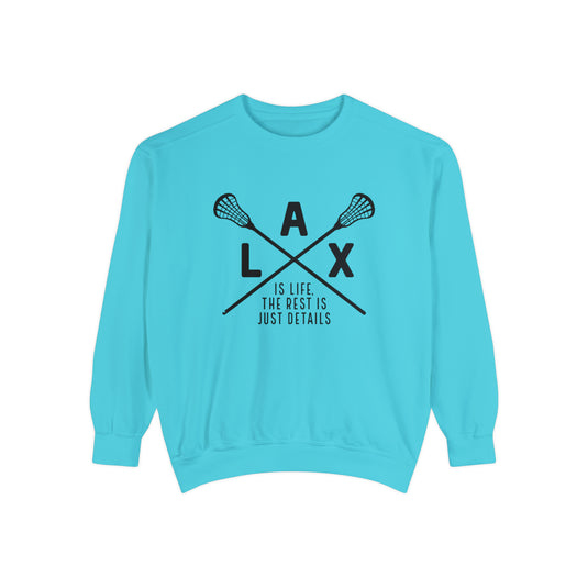 LAX is Life Lacrosse Adult Unisex Premium Crewneck Sweatshirt