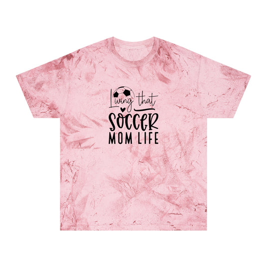 Living That Soccer Mom Life Adult Unisex Colorblast T-Shirt