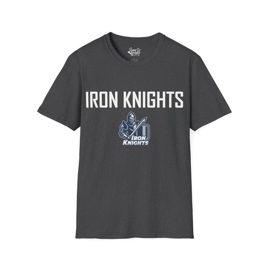 Iron Knights Basic Adult Unisex T-Shirt w/Knight Design, Name & Number on back