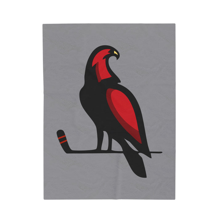 Wheeling Lightningbirds Velveteen Plush Blanket - Bird Logo Only