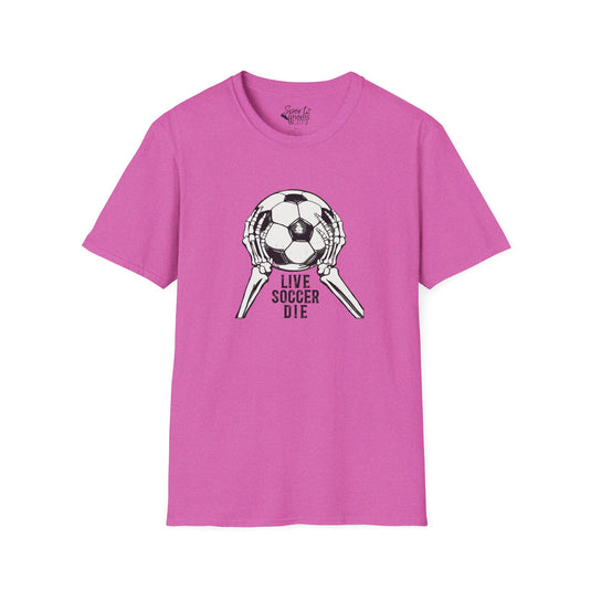 Live Soccer Die Adult Unisex Basic T-Shirt