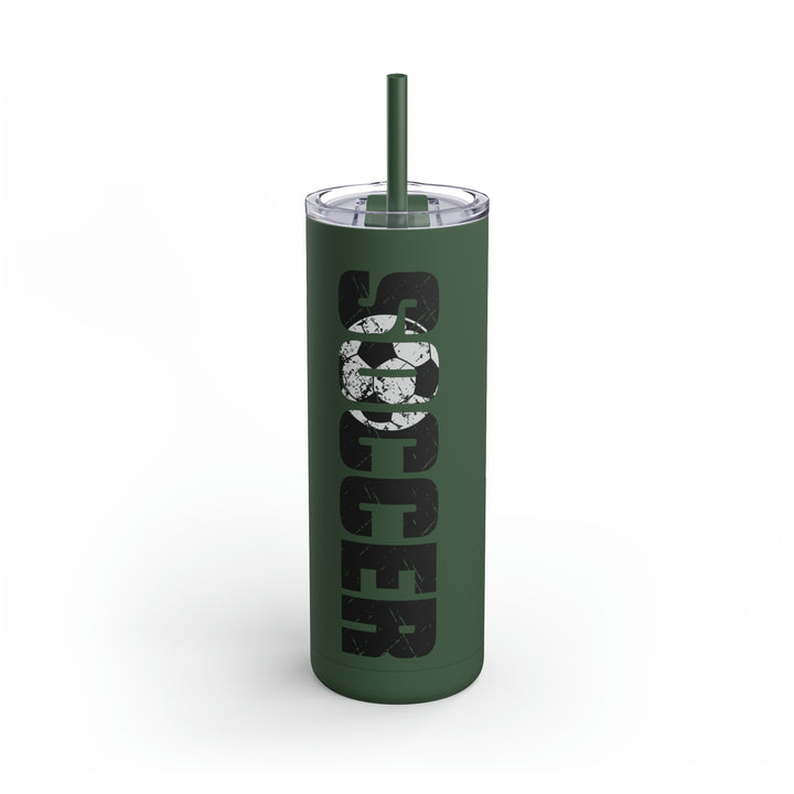 Soccer 20oz Skinny Matte Tumbler