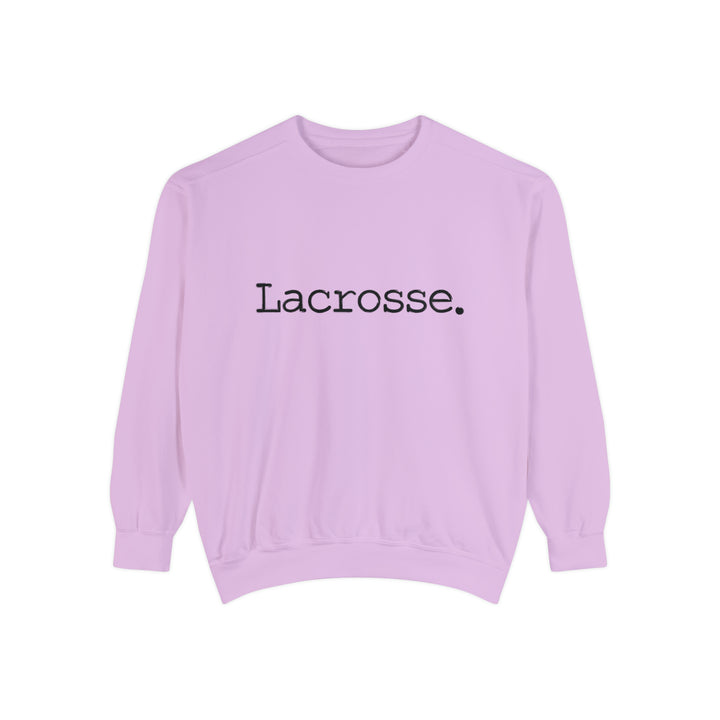 Typewriter Design Lacrosse Adult Unisex Premium Crewneck Sweatshirt