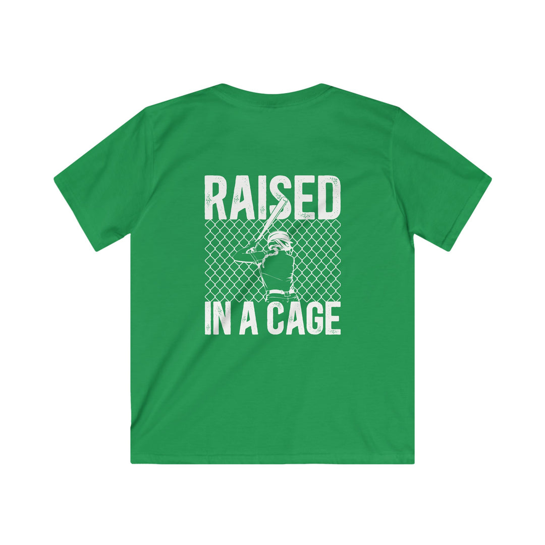 Raised in a Cage Softball Unisex Youth T-Shirt