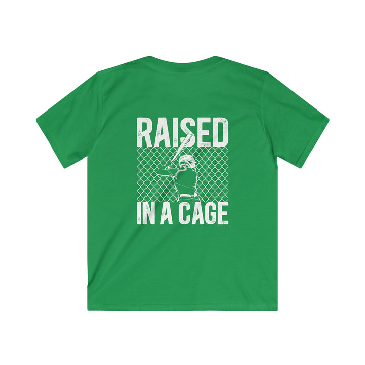 Raised in a Cage Softball Unisex Youth T-Shirt