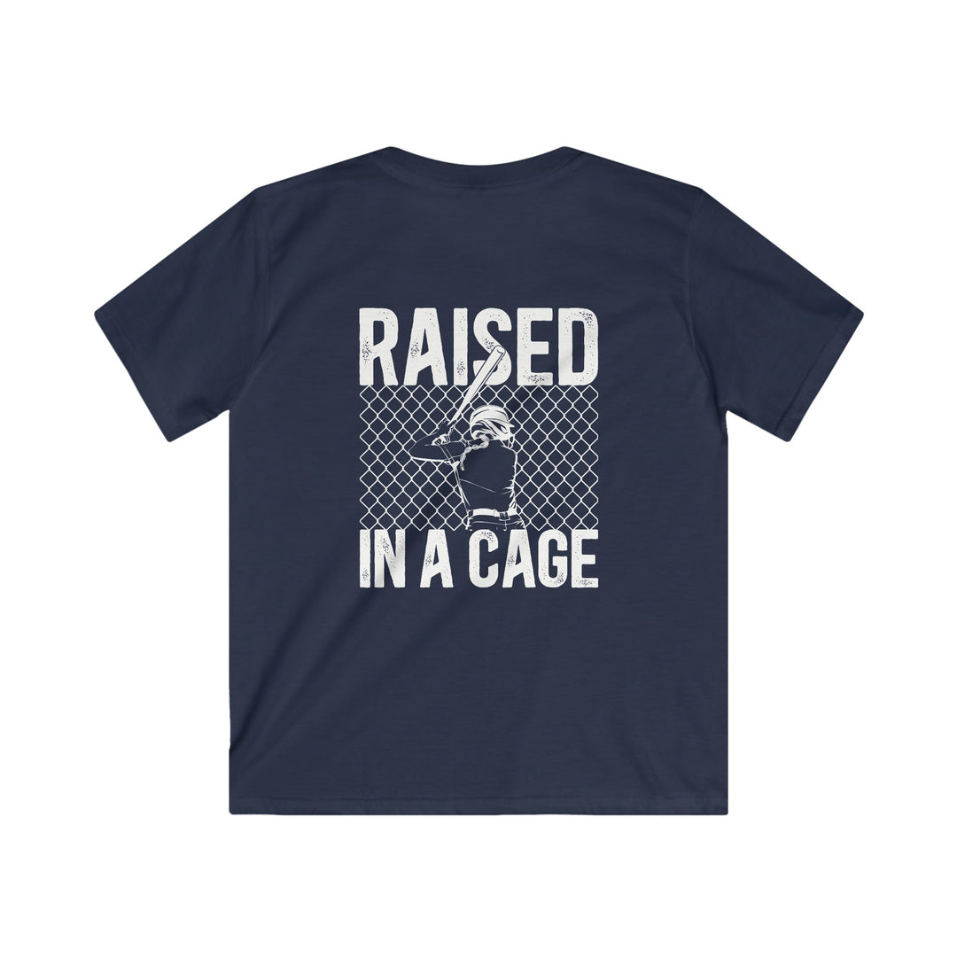 Raised in a Cage Softball Unisex Youth T-Shirt