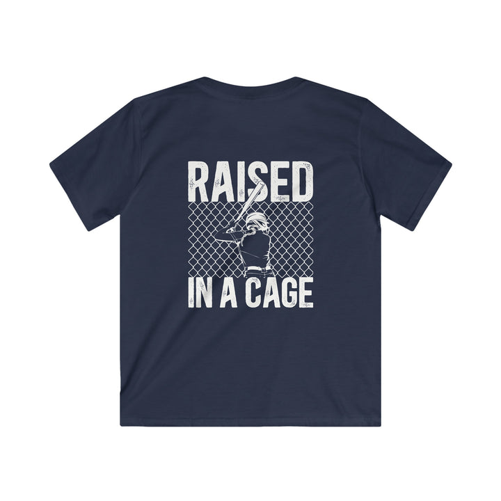 Raised in a Cage Softball Unisex Youth T-Shirt