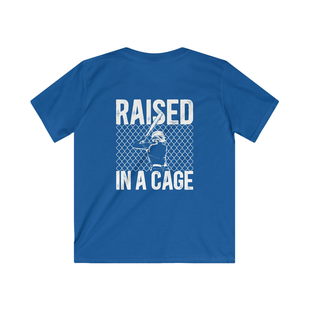 Raised in a Cage Softball Unisex Youth T-Shirt