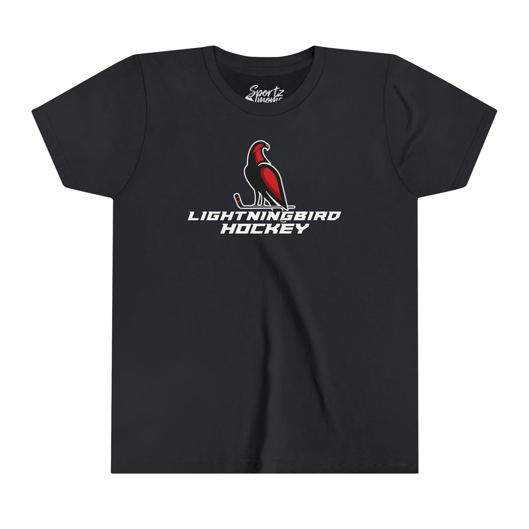 Wheeling Lightningbirds Unisex Youth Mid-Level T-Shirt - Hockey Design