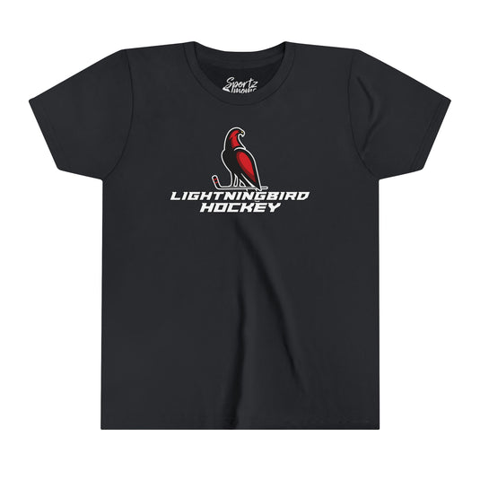Wheeling Lightningbirds Unisex Youth Mid-Level T-Shirt - Hockey Design