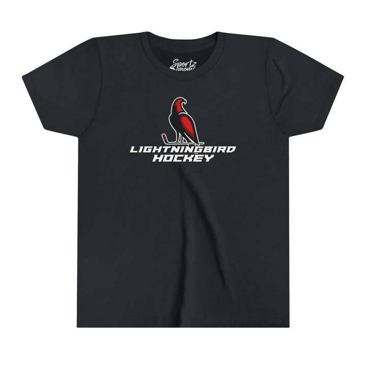 Wheeling Lightningbirds Unisex Youth Mid-Level T-Shirt - Hockey Design