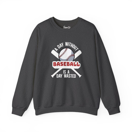 A Day Without Baseball Adult Unisex Basic Crewneck Sweatshirt