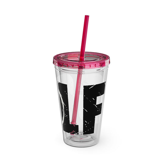 Golf 16 oz Sunsplash Tumbler with Straw