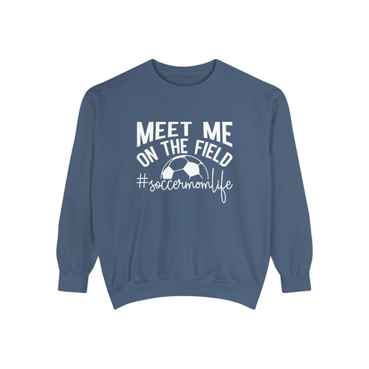 Meet Me on the Field Soccer Adult Unisex Premium Crewneck Sweatshirt