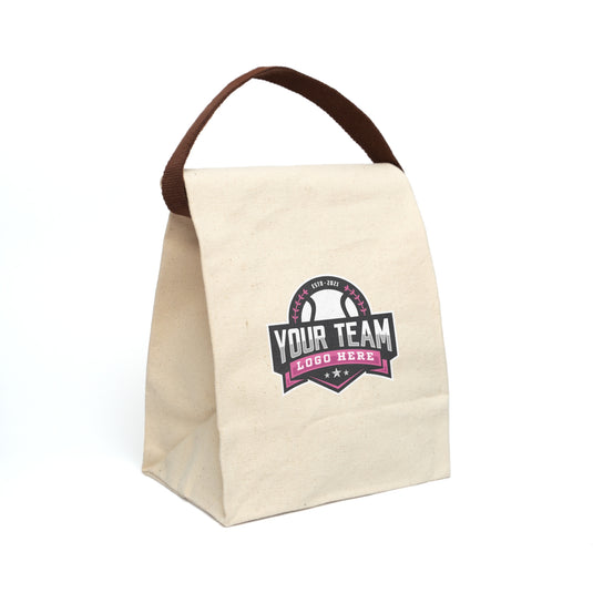 Canvas Lunch/Snack Bag With Strap