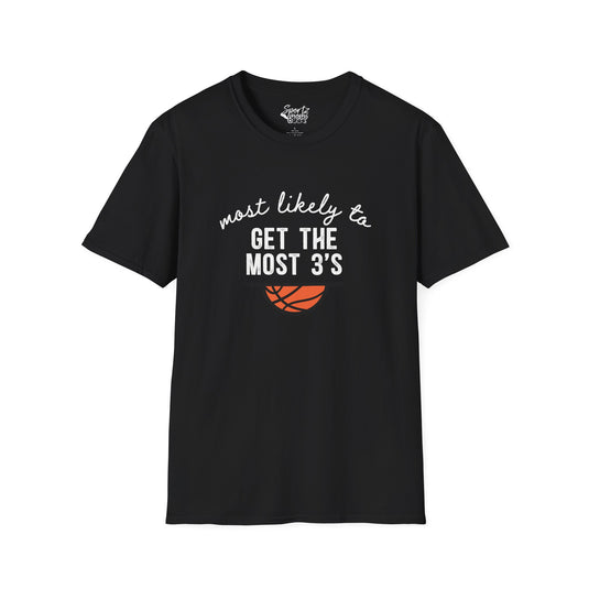 Most Likely To Basketball Adult Unisex Basic T-Shirt