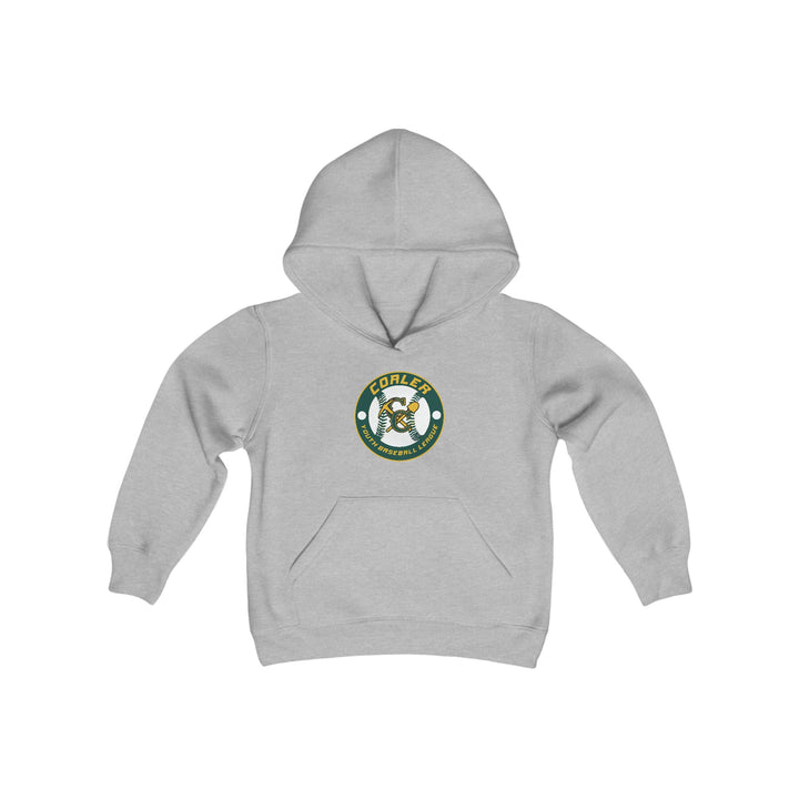 Coaler Youth Baseball Unisex Youth Hooded Sweatshirt