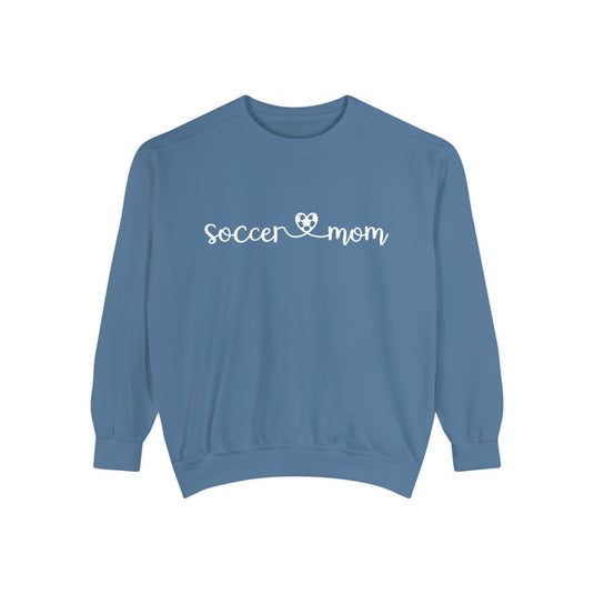 Soccer Mom with Heart Adult Unisex Premium Crewneck Sweatshirt