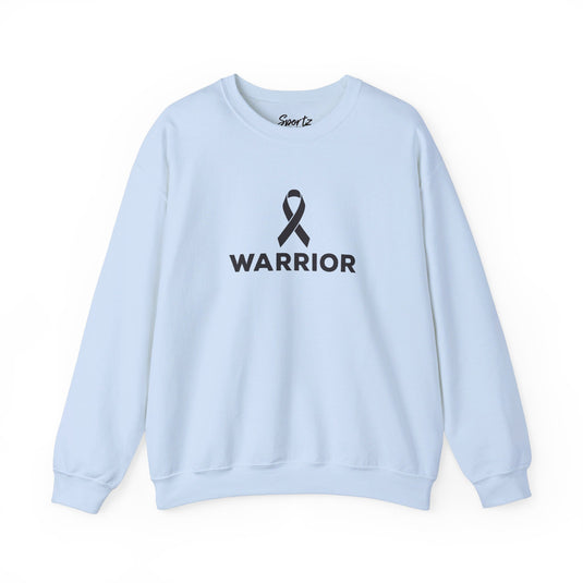 Cancer Ribbon Warrior Adult Unisex Basic Crewneck Sweatshirt