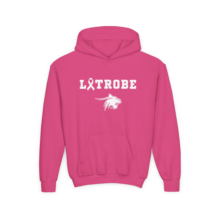 Latrobe Boys Soccer Unisex Youth Hooded Sweatshirt - Cancer Design