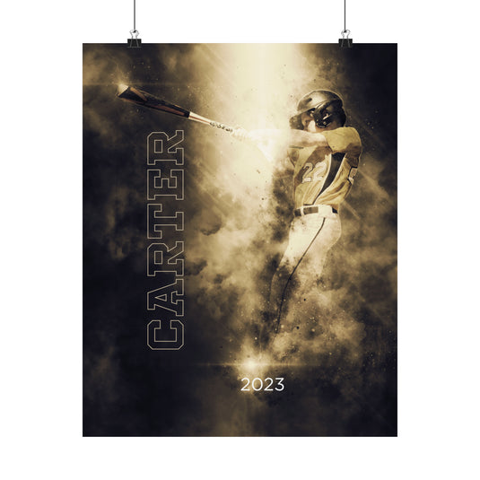 Matte Vertical Poster w/Smoke Effect