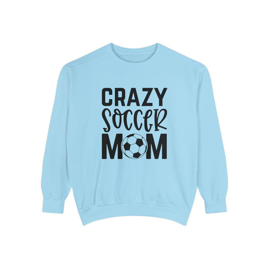 Crazy Soccer Mom Adult Unisex Premium Crewneck Sweatshirt