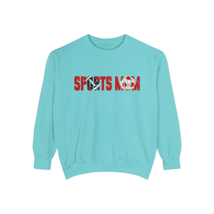Sports Mom w/Football & Soccer Ball Adult Unisex Premium Crewneck Sweatshirt