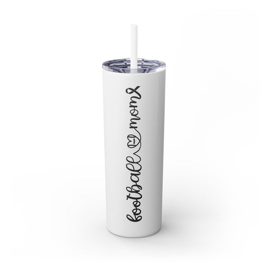 Cancer Collection Pick Your Sport Mom Ribbon & Heart 20oz Skinny Tumbler with Straw