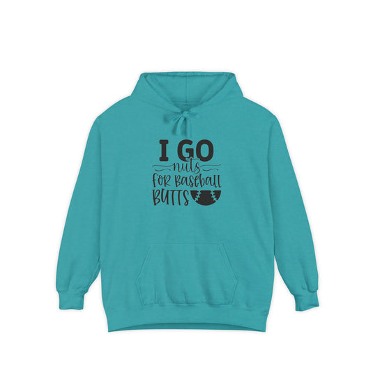 I Go Nuts Baseball Adult Unisex Premium Hooded Sweatshirt