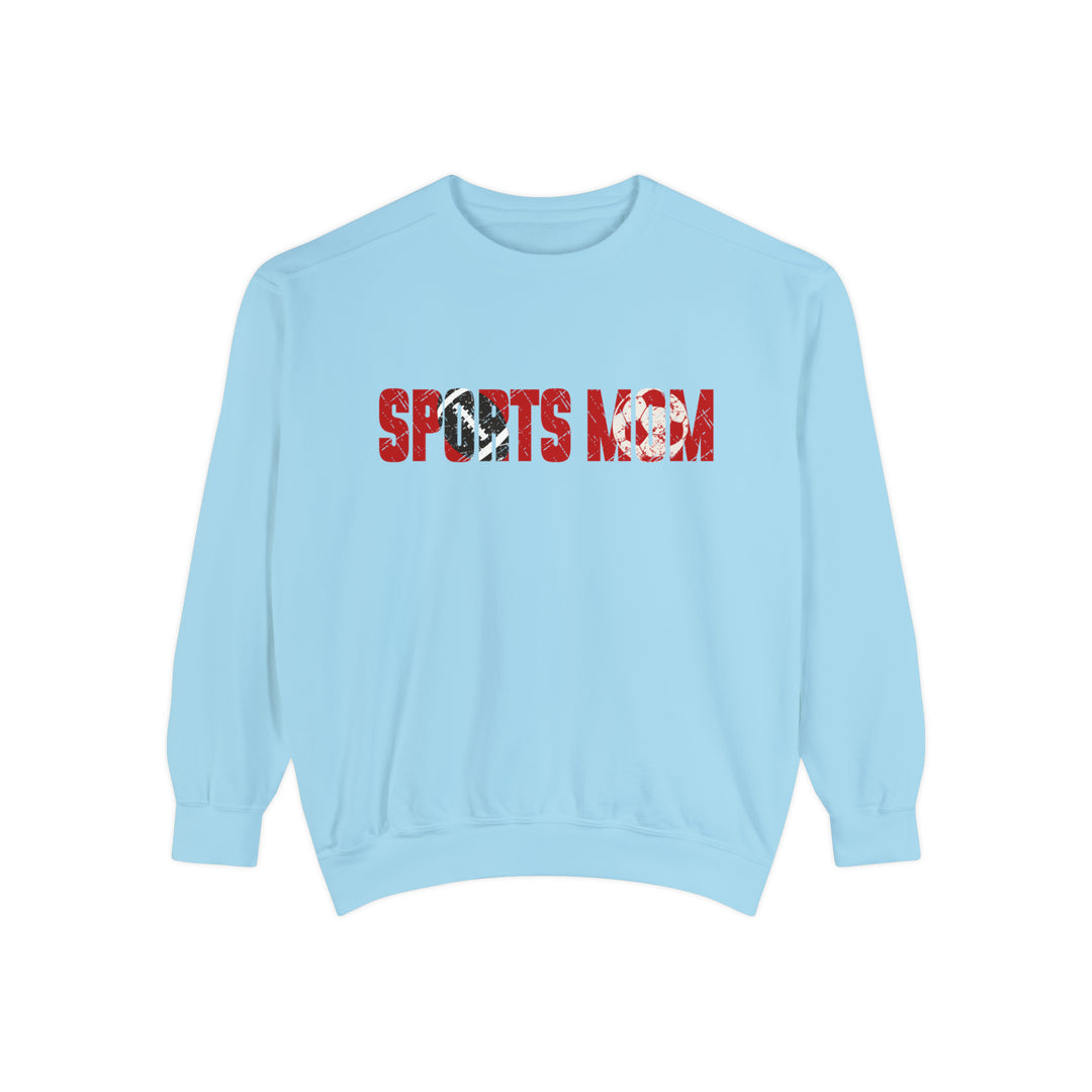 Sports Mom w/Football & Soccer Ball Adult Unisex Premium Crewneck Sweatshirt
